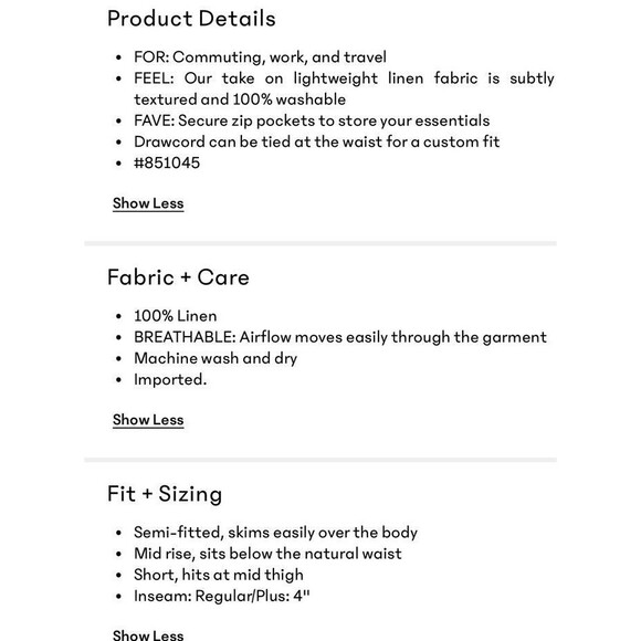 Athleta Womens Plus Retreat White Linen Shorts size 26 Summer Beach Resort - Picture 3 of 15